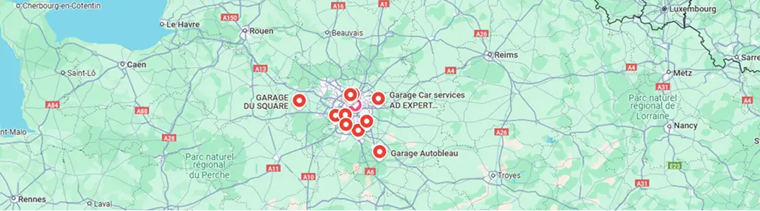 Plan d'accès au garage
