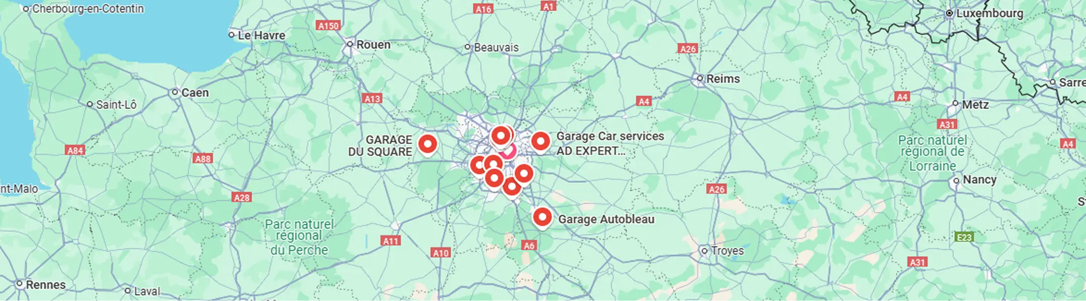 Plan d'accès au garage Mecanobox